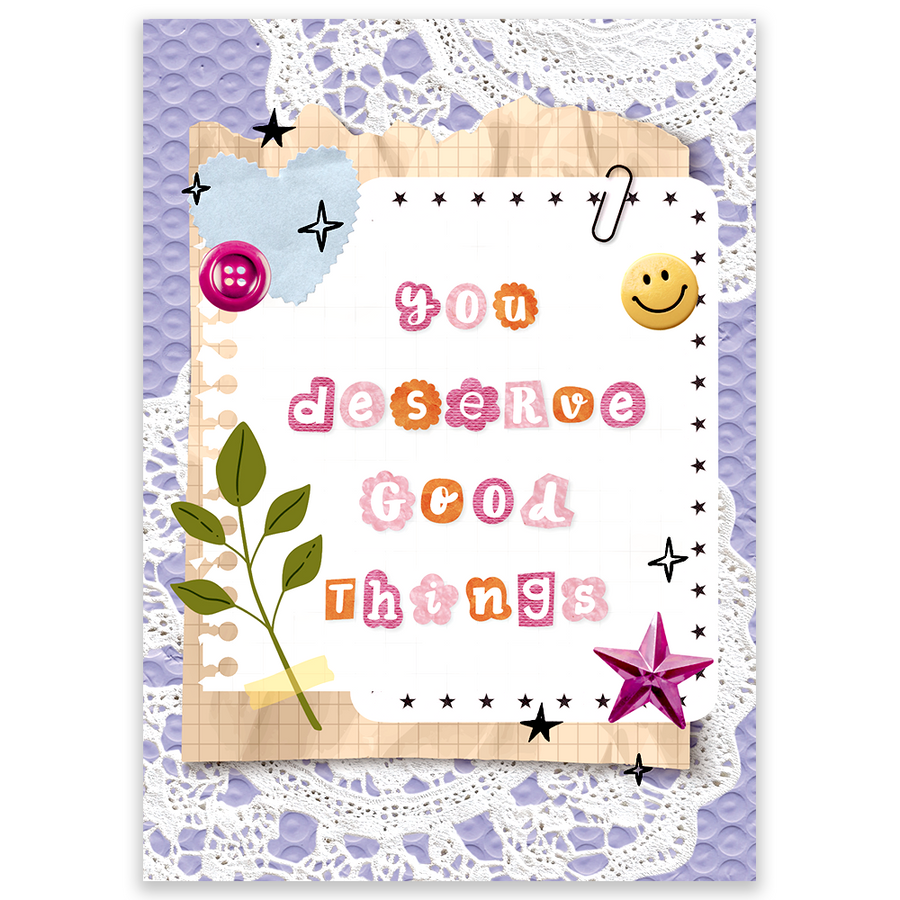 You Deserve Good Things Postcard
