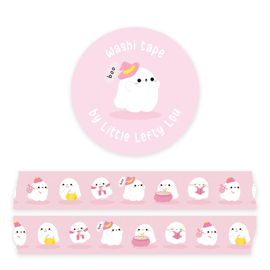 Ghosts Pink Washi Tape