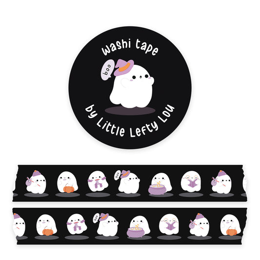 Ghosts Black Washi Tape