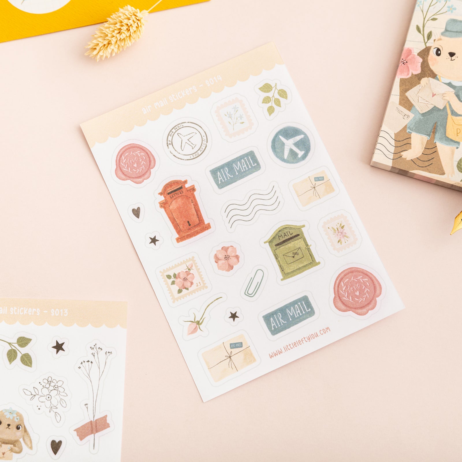 Air Mail Stickers (S014) - Little Lefty Lou