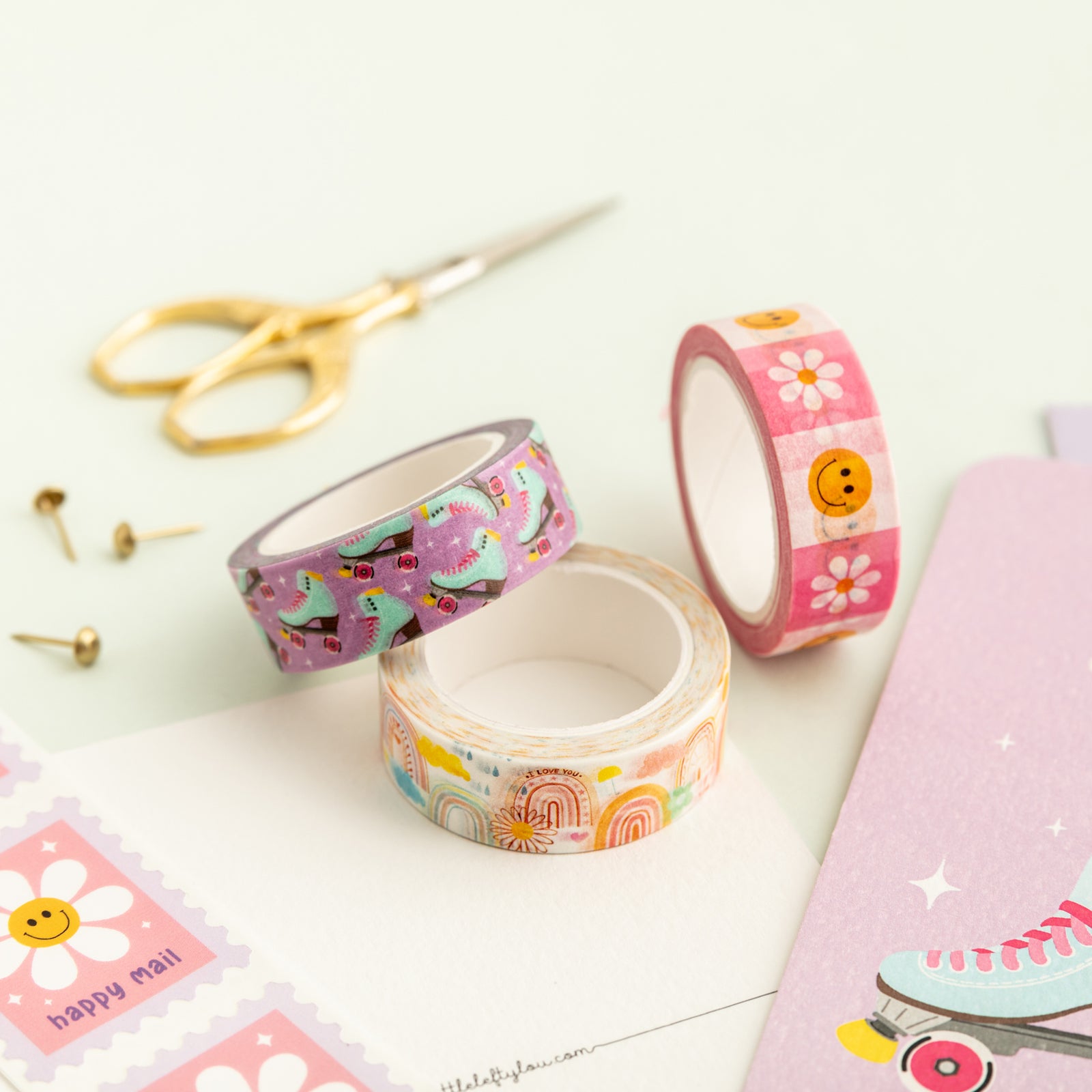 Rollerskates Washi Tape - Little Lefty Lou