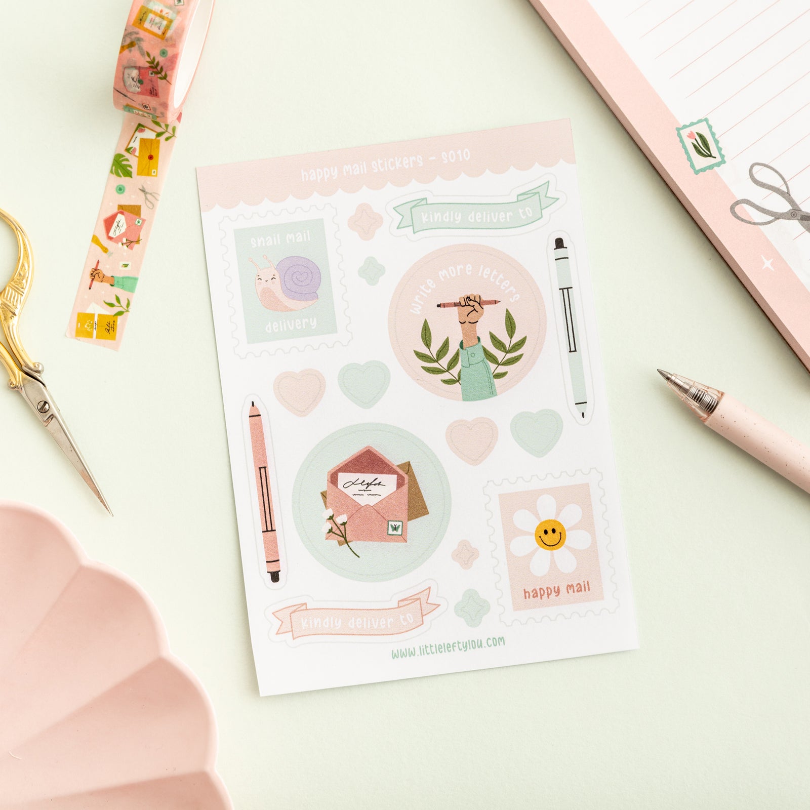Happy Mail Stickers (S010) - Little Lefty Lou