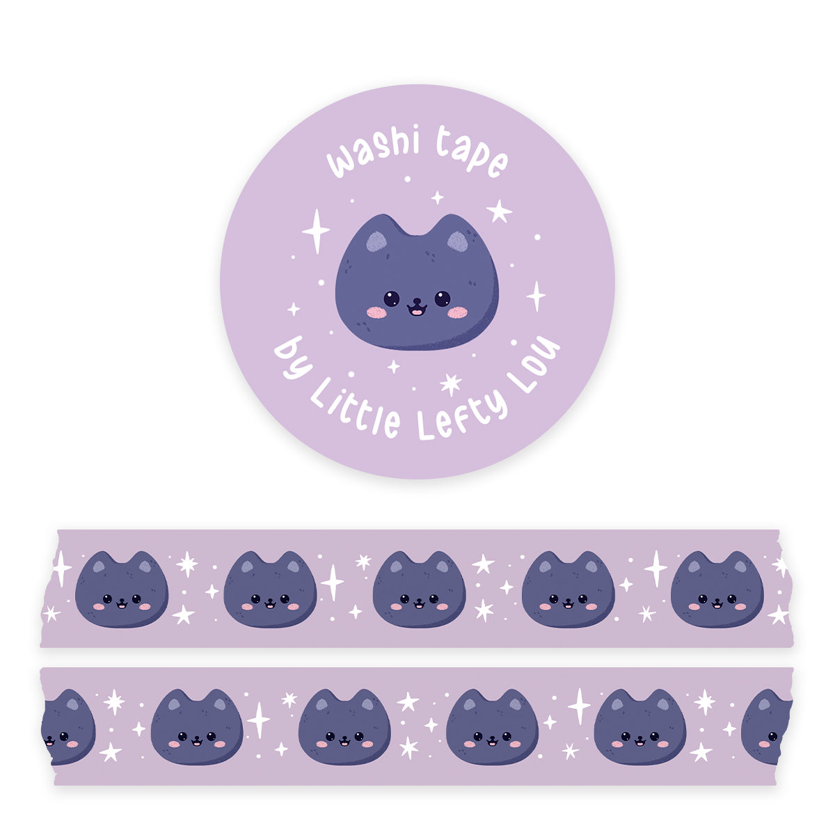 Cats Purple Washi Tape