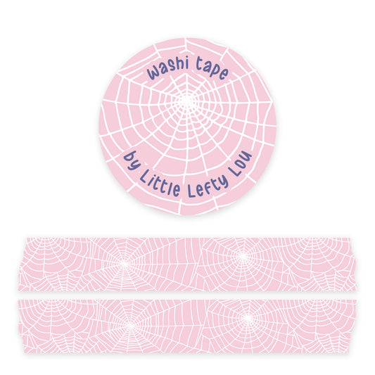 Spiderweb Pink Washi Tape