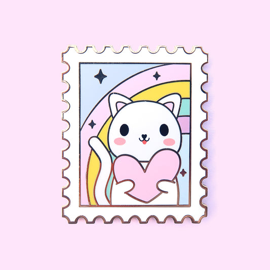 Cat Stamp Pin