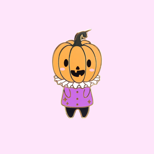Halloween Pumpkin Head Pin - Little Lefty Lou