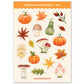 Pumpkins & Leaves Stickers (S018)