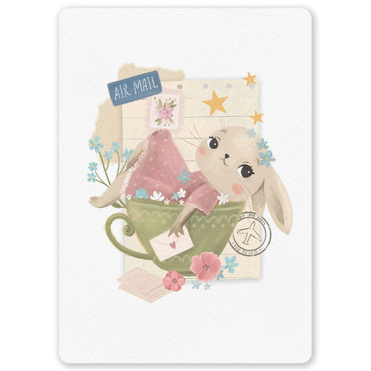 Tea Cup Bunny Ansichtkaart